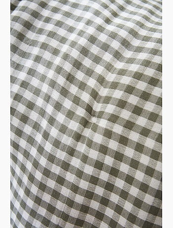 Bout de lit - Gaze de coton tissée - Carreaux Vichy - Vickie