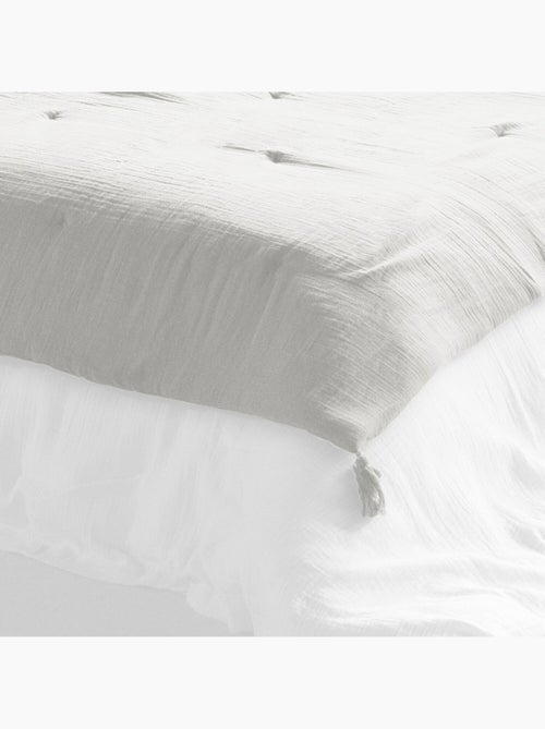 Bout de lit 100% gaze de coton - Kiabi