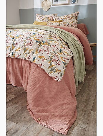 Bout de lit 90 x 200 cm – Double Gaze de Coton Imprimée Clarence