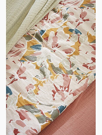 Bout de lit 90 x 200 cm – Double Gaze de Coton Imprimée Clarence