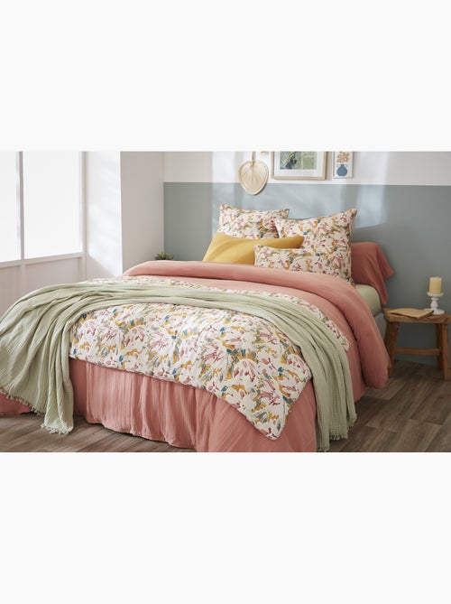 Bout de lit 90 x 200 cm – Double Gaze de Coton Imprimée Clarence - Kiabi