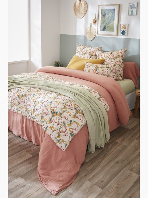 Bout de lit 90 x 200 cm – Double Gaze de Coton Imprimée Clarence - Kiabi