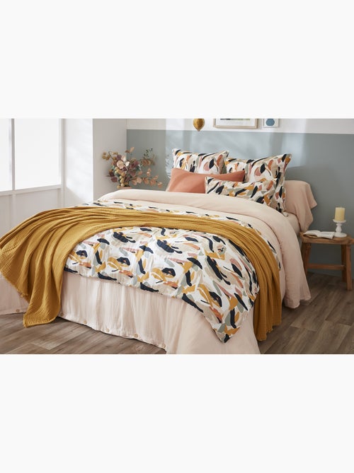 Bout de lit 90 x 200 cm – Double Gaze de coton imprimée – JULIA - Kiabi