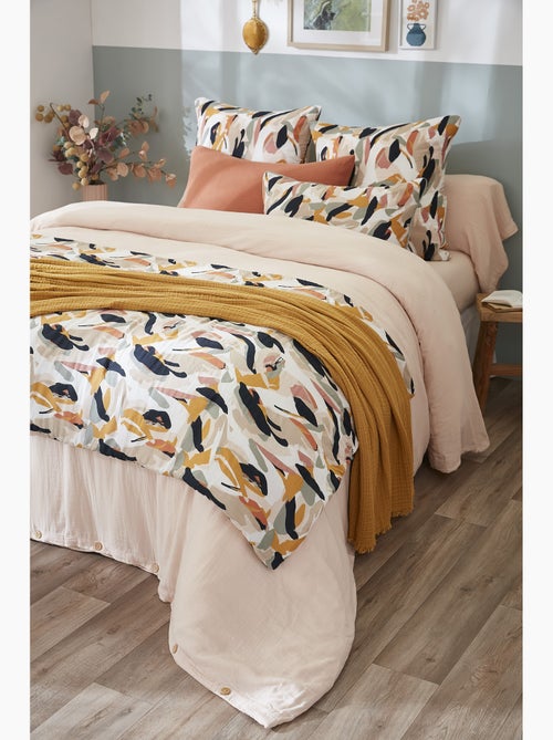 Bout de lit 90 x 200 cm – Double Gaze de coton imprimée – JULIA - Kiabi