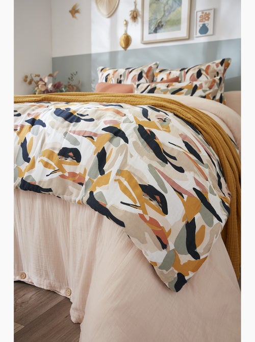 Bout de lit 90 x 200 cm – Double Gaze de coton imprimée – JULIA - Kiabi