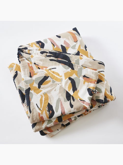 Bout de lit 90 x 200 cm – Double Gaze de coton imprimée – JULIA - Kiabi
