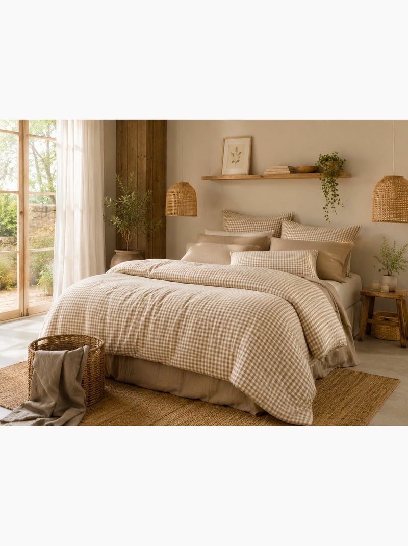 Bout de lit 90 x 200 cm en gaze de coton vicky Gris clair - Kiabi