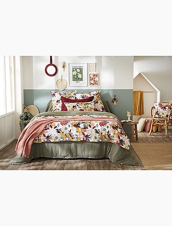 Bout de Lit 90 x 200 cm – Gaze de Coton Imprimée LÉANE