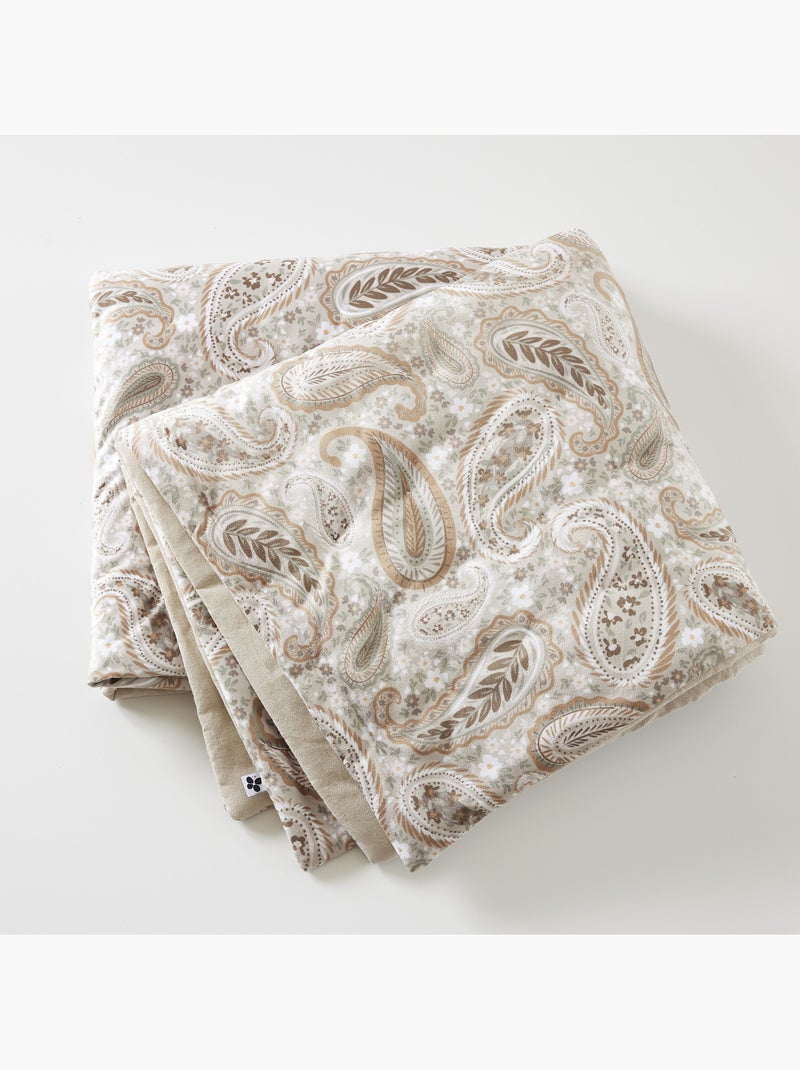 Bout de lit 90 x 220 cm Velours imprimé LOUISON Beige - Kiabi