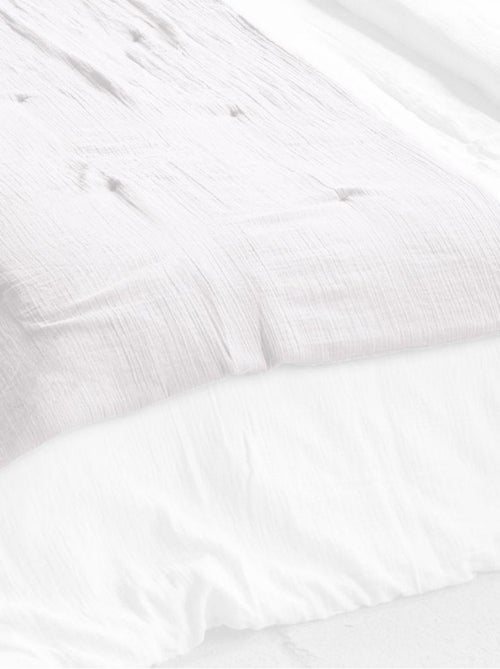 Bout de lit 90x200 en double Gaze de coton - Kiabi