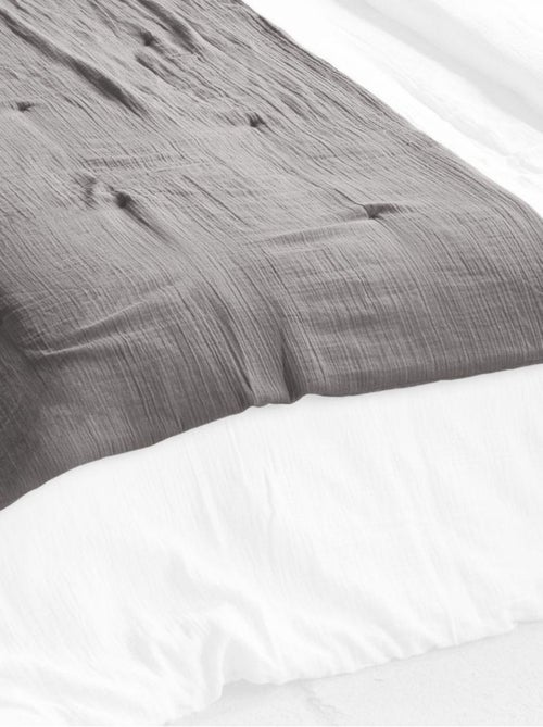 Bout de lit 90x200 en double Gaze de coton - Kiabi