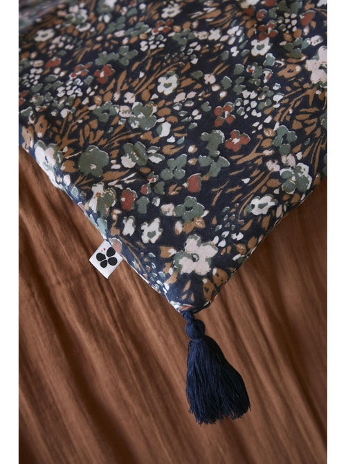 Bout de lit – Double Gaze de Coton Imprimée – Capucine Minuit - Kiabi