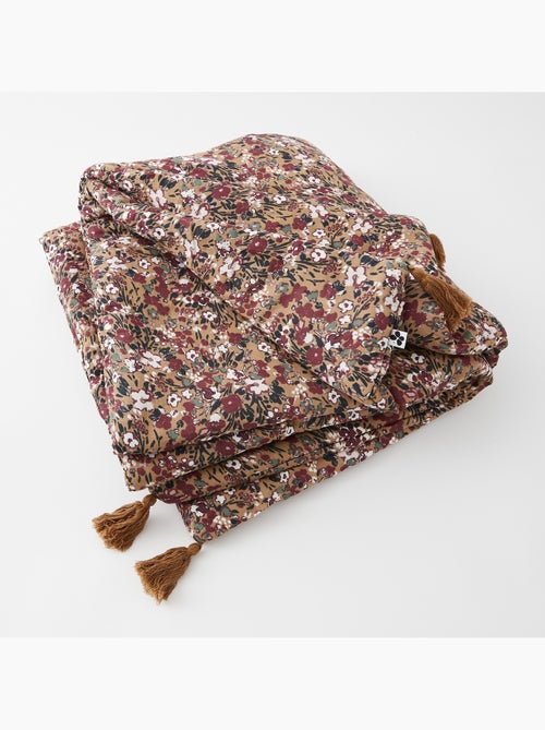 Bout de lit – Double Gaze de Coton Imprimée – Capucine Minuit - Kiabi