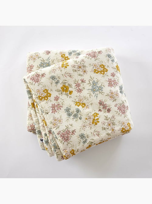 Bout de lit Double Gaze de Coton Matelassé AVA - Kiabi Bout de lit Double Gaze de Coton Matelassé AVA - Kiabi