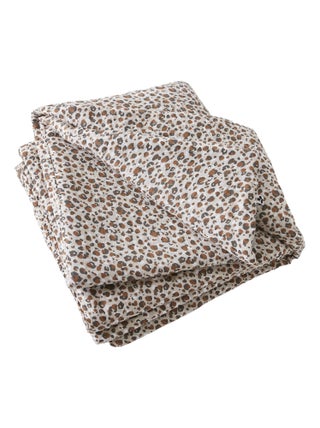 Bout de lit gaze de coton 90 x 200 cm Leopard Leonie