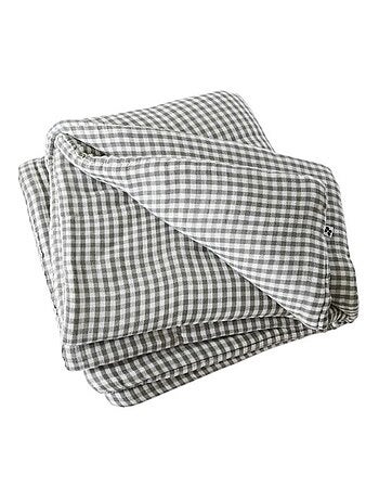 Bout de lit gaze de coton Vickie vichy