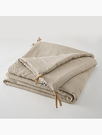 Bout de Lit – Lin Lavé Français Luxe Soline – Paprika