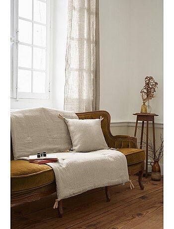 Bout de Lit – Lin Lavé Français Luxe Soline – Paprika