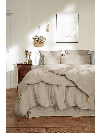 Bout de Lit – Lin Lavé Français Luxe Soline – Paprika