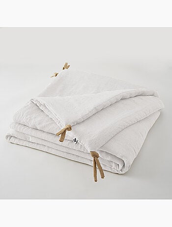 Bout de Lit – Lin Lavé Français Luxe Soline – Paprika