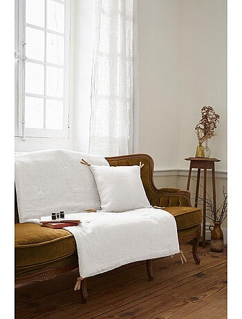 Bout de Lit – Lin Lavé Français Luxe Soline – Paprika