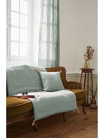 Bout de Lit – Lin Lavé Français Luxe Soline – Paprika