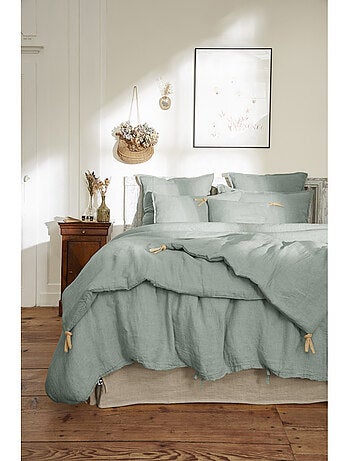 Bout de Lit – Lin Lavé Français Luxe Soline – Paprika