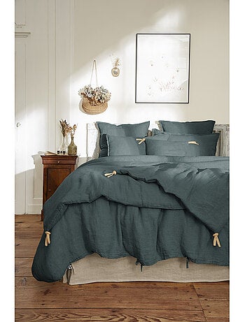 Bout de Lit – Lin Lavé Français Luxe Soline – Paprika