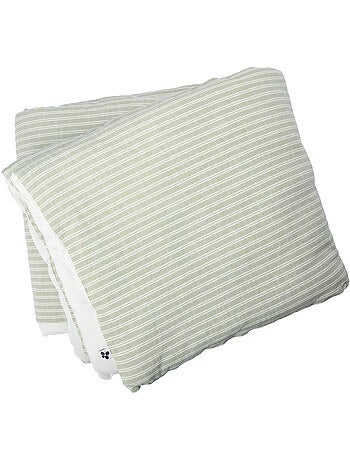 Bout de lit texturé coton et percale teo