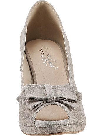 Bout Ouvert Cuir Velours De Chèvre - Taille Standard - helline