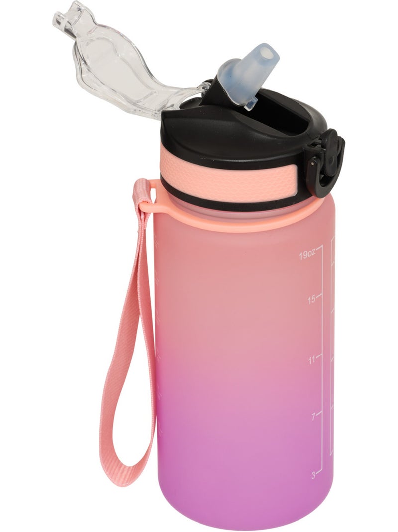 Bouteille avec paille intégrée 0,6L Violet - Kiabi