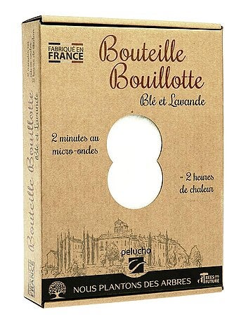 Bouteille Bouillotte micro-ondes Beige - Made in France