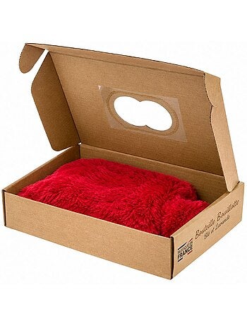 Bouteille bouillotte micro-ondes bordeaux - made in france