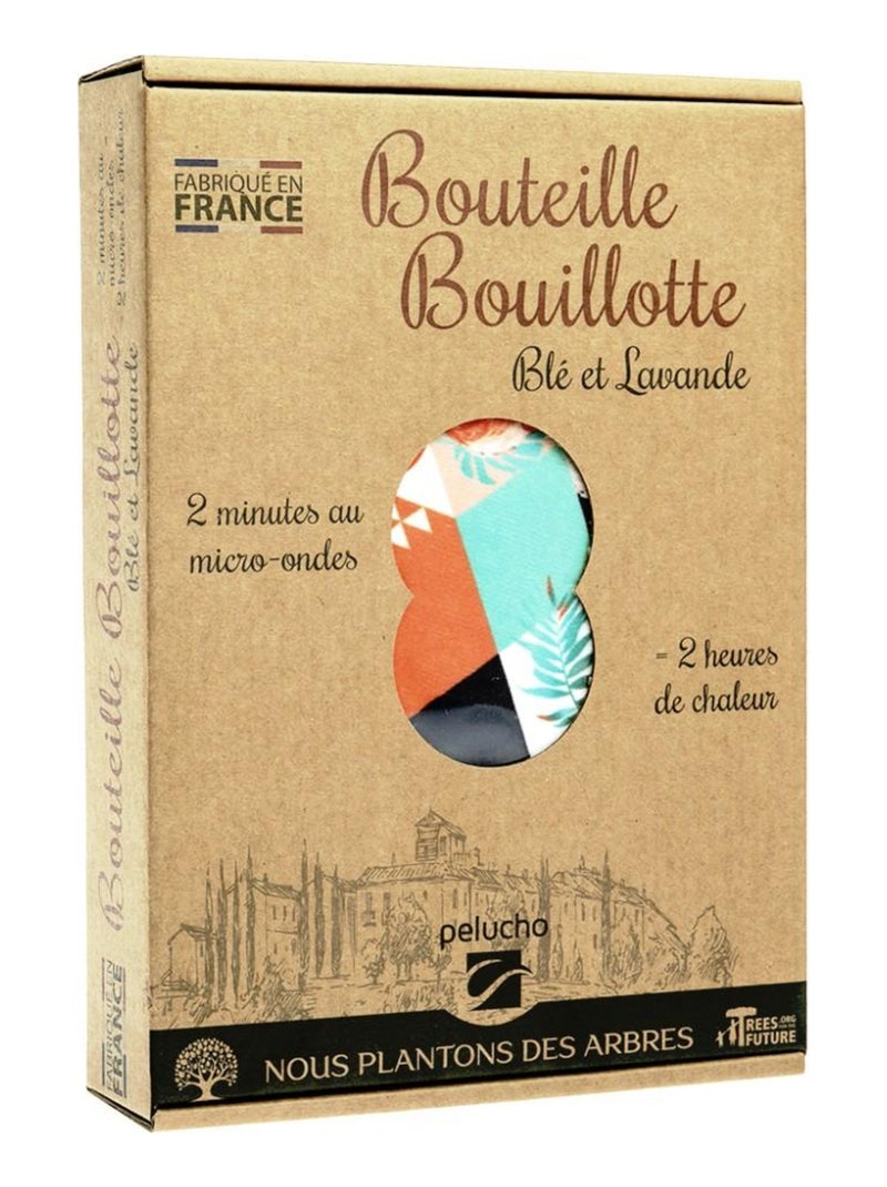 Bouteille Bouillotte micro-ondes Géométrique - Made in France Orange - Kiabi