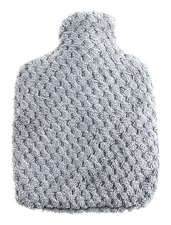 Bouteille Bouillotte micro-ondes Gris paillette - Made in France