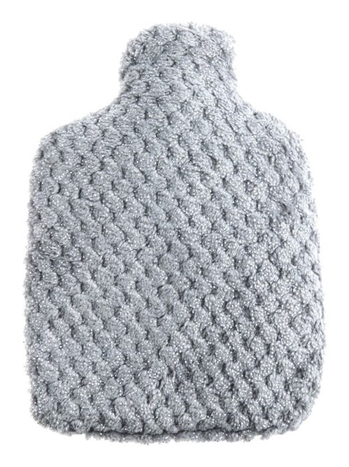 Bouteille Bouillotte micro-ondes Gris paillette - Made in France - Kiabi