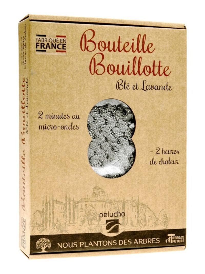 Bouteille Bouillotte micro-ondes Gris paillette - Made in France Gris - Kiabi