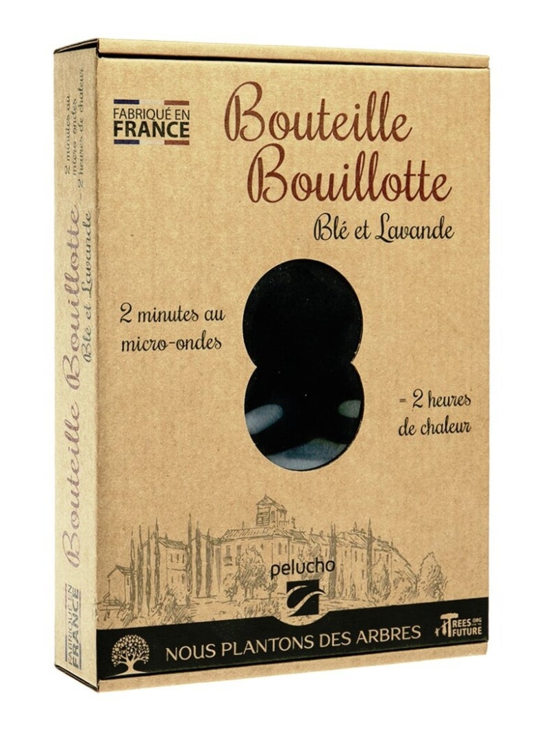 Bouteille Bouillotte micro-ondes Noire - Made in France Noir Noir - Kiabi