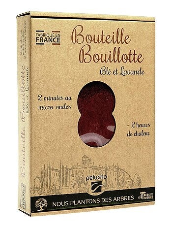 Bouteille Bouillotte micro-ondes Prune - Made in France