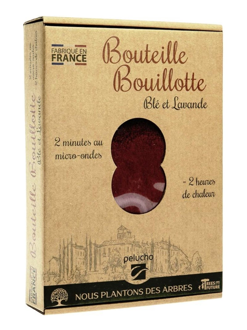 Bouteille Bouillotte micro-ondes Prune - Made in France Bordeaux - Kiabi