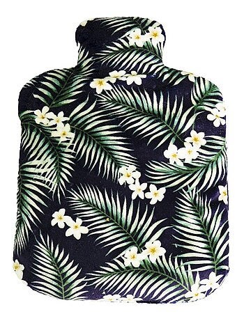 Bouteille Bouillotte micro-ondes Tropical noir - Made in France