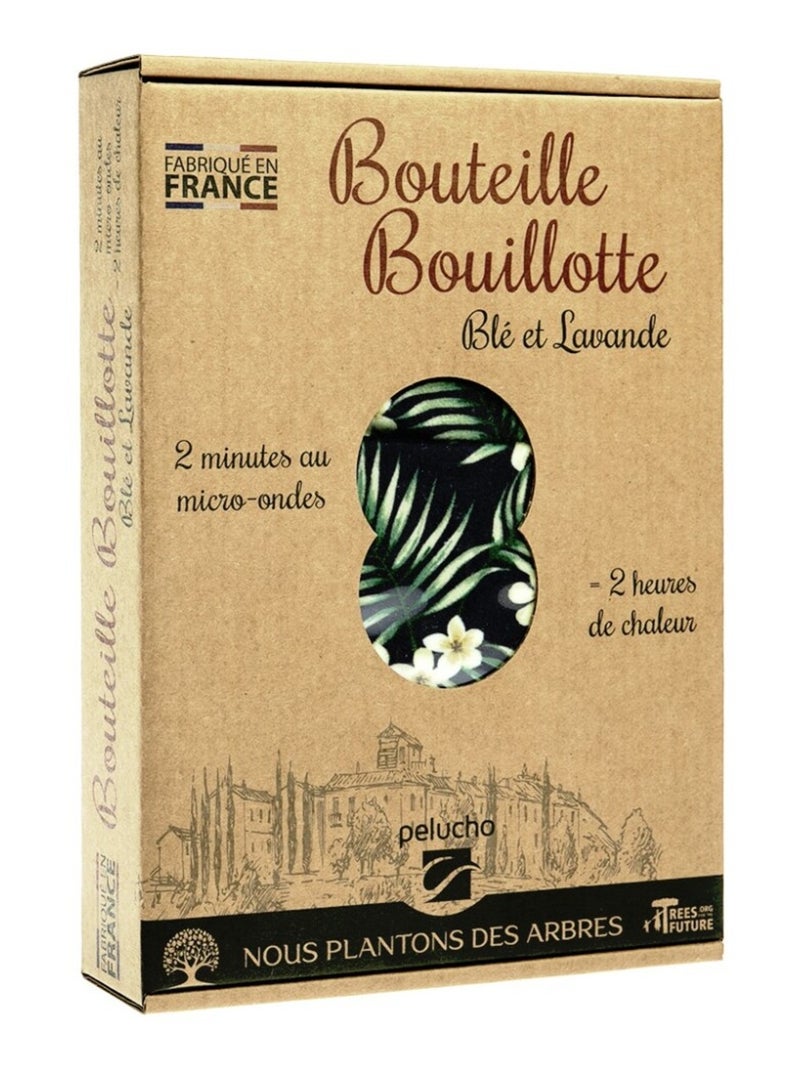 Bouteille Bouillotte micro-ondes Tropical noir - Made in France Noir - Kiabi