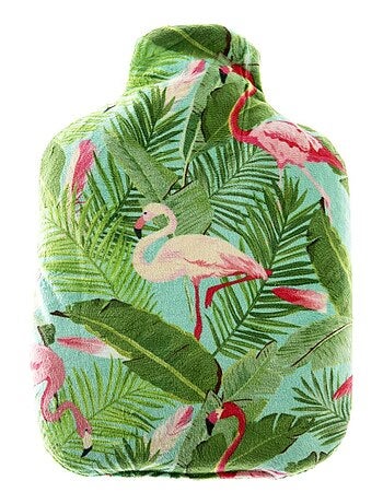 Bouteille Bouillotte micro-ondes Tropical vert - Made in France