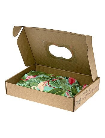 Bouteille Bouillotte micro-ondes Tropical vert - Made in France