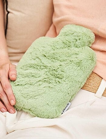 Bouteille Bouillotte micro-ondes Vert Pastel - Made in France