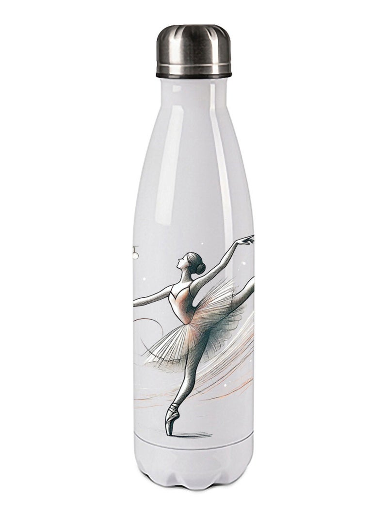 Bouteille inox isotherme ballerine Blanc - Kiabi