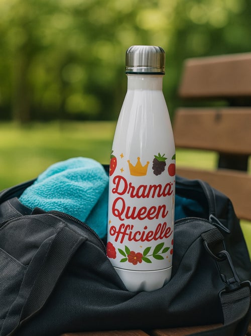 Bouteille isotherme drama queen officielle - Kiabi