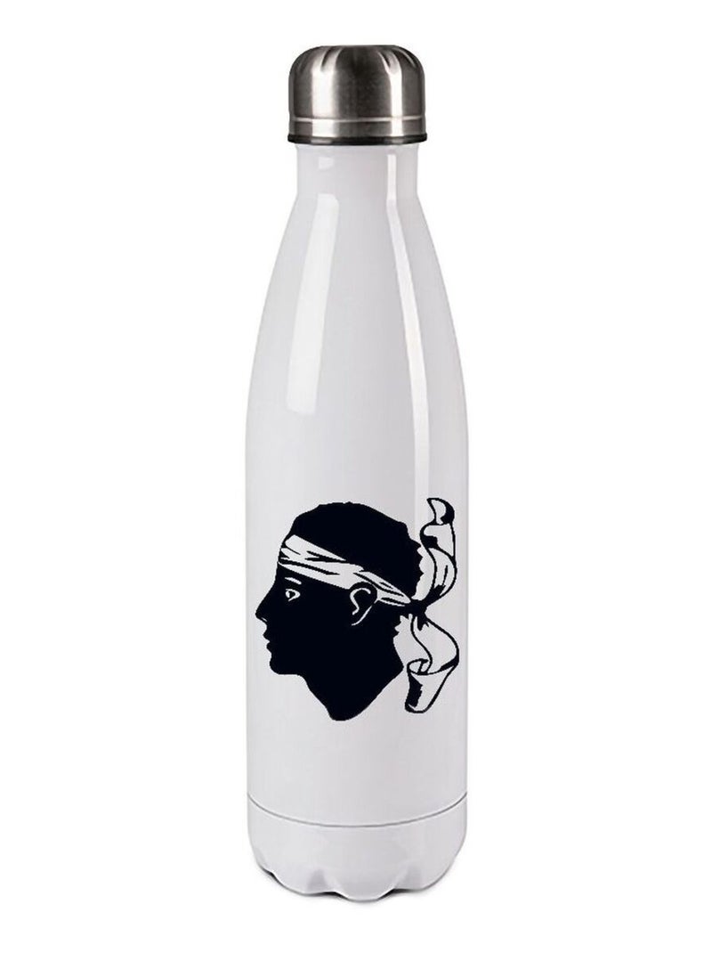 Bouteille isotherme en inox - Corse by Cbkreation Blanc - Kiabi