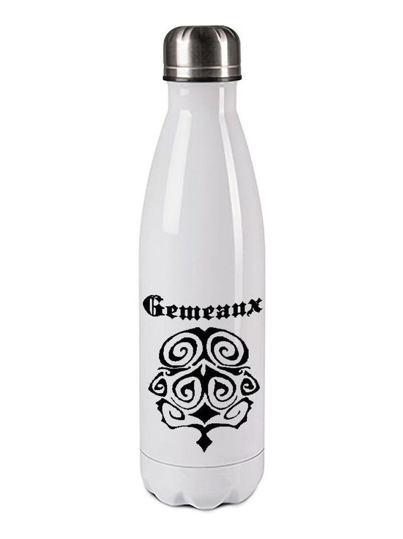 Bouteille isotherme en inox - Gémeaux by Cbkreation Blanc - Kiabi
