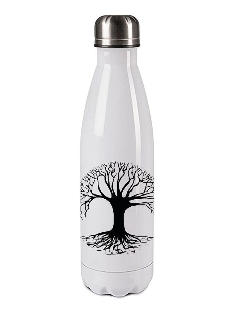 Bouteille isotherme en inox 750 ml - Arbre de Vie by Cbkreation Blanc - Kiabi